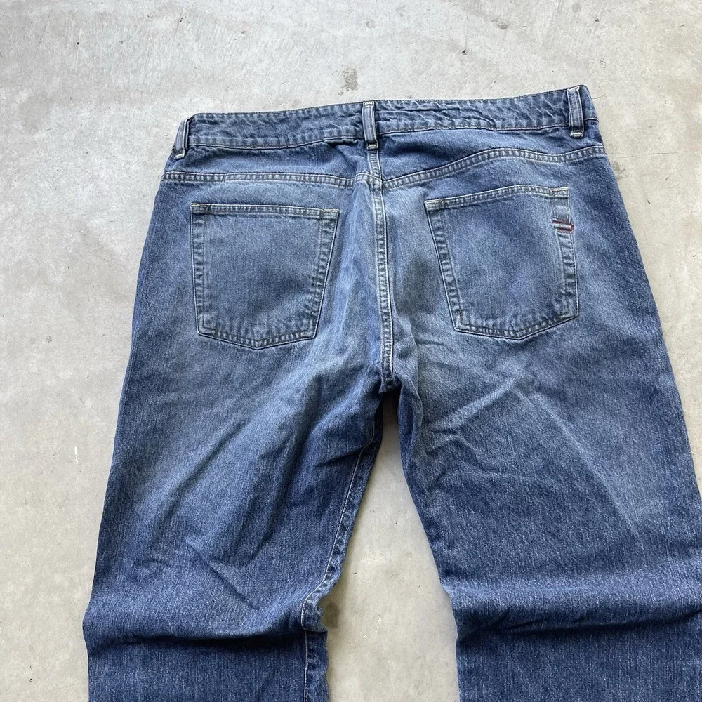 Vintage Diesel Straight Bootcut Dark Jeans Japanese Y2K Style Size 36 Button Fly